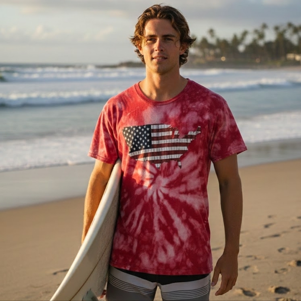 Faded Glory Vibrant Red Tee